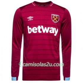 Camisolas de Futebol West Ham United Equipamento Principal 2018/19 Manga Comprida